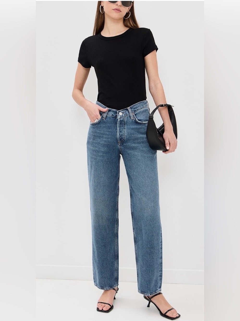 NWT! AGOLDE V-waist Baggy Jeans in Cascade Sz:26